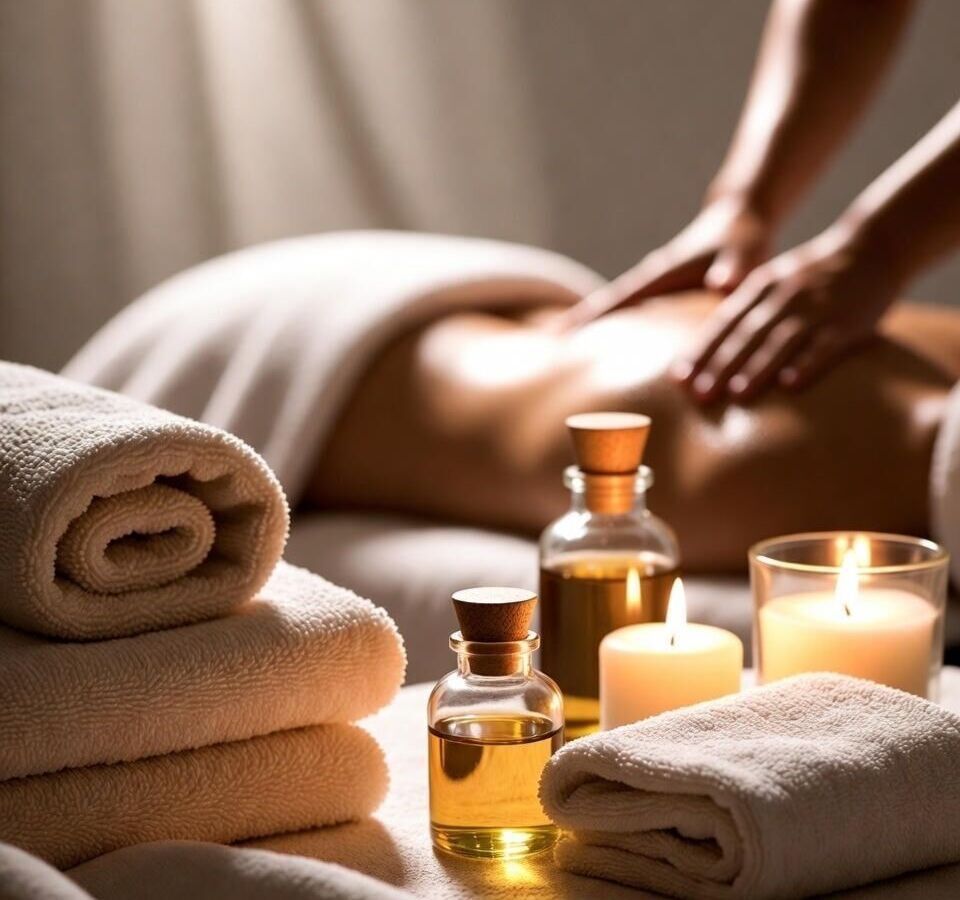Spa treatment room ambiance